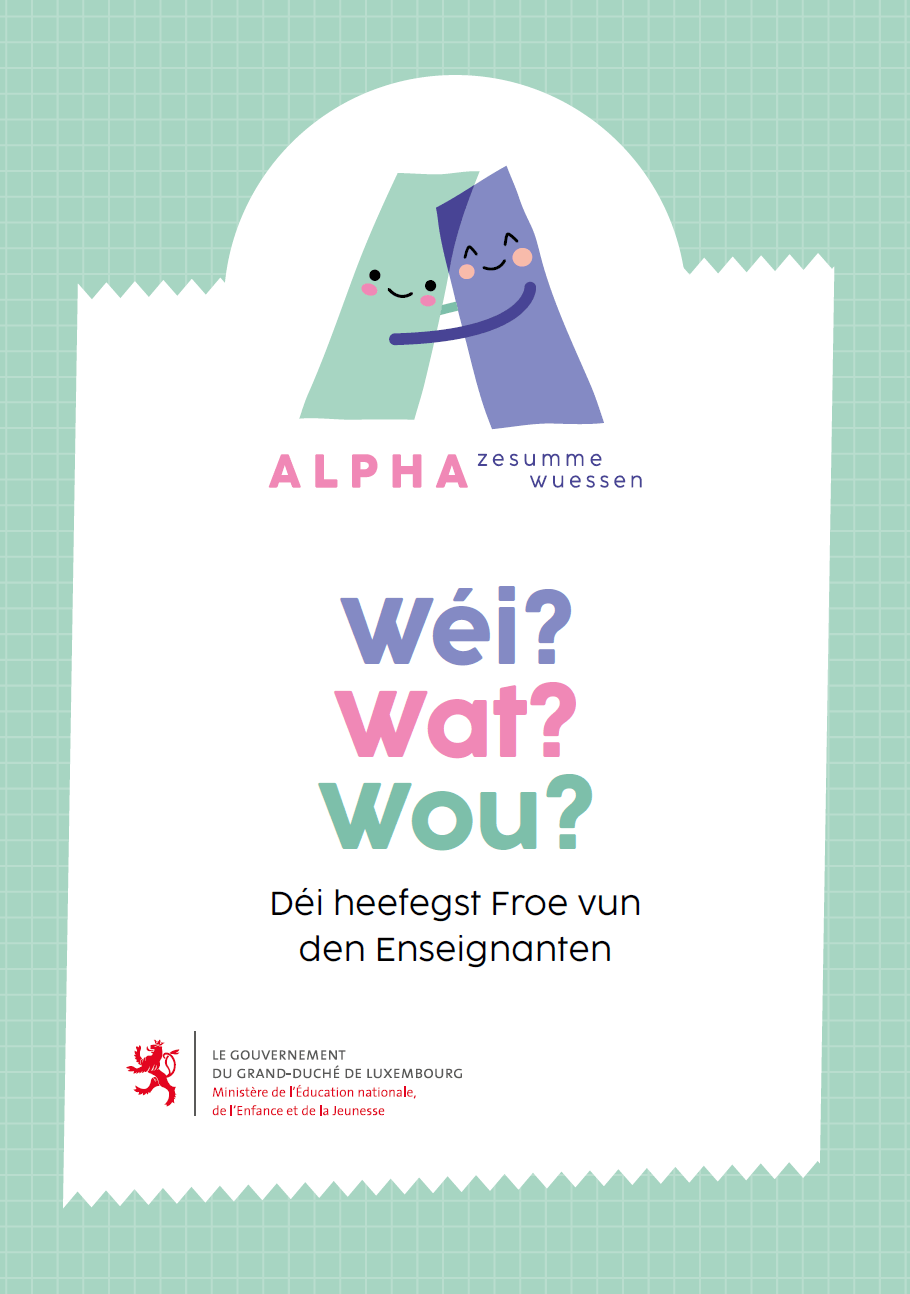 Dokument Card Image - Wéi? Wat? Wou? Déi heefegst Froe vun den Enseignanten